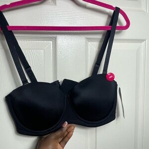 Ashley Stewart Black Strapless Bra